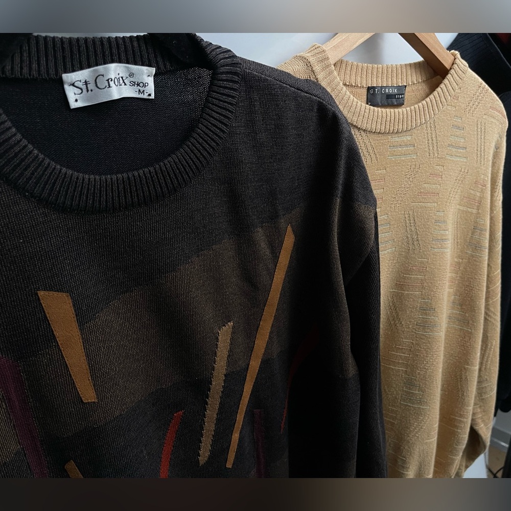 Vintage St. Croix Men's Size Medium Pullover lot of 3